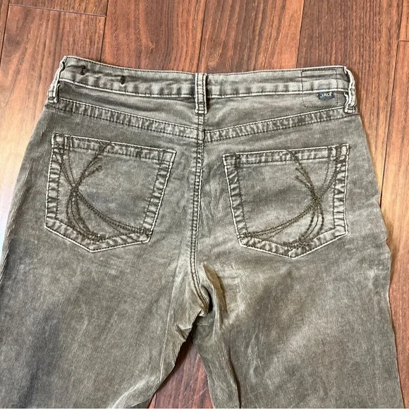 Jag Gray Beige Corduroy Jeans Pants Mid Rise Boot Leg Womens Size 8 - Picture 11 of 13